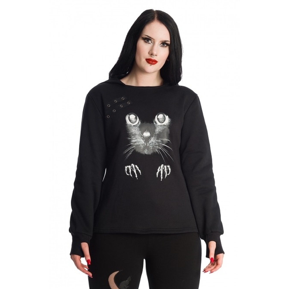 Banned - KISS ME KAT Hoodie/trui - Zwart
